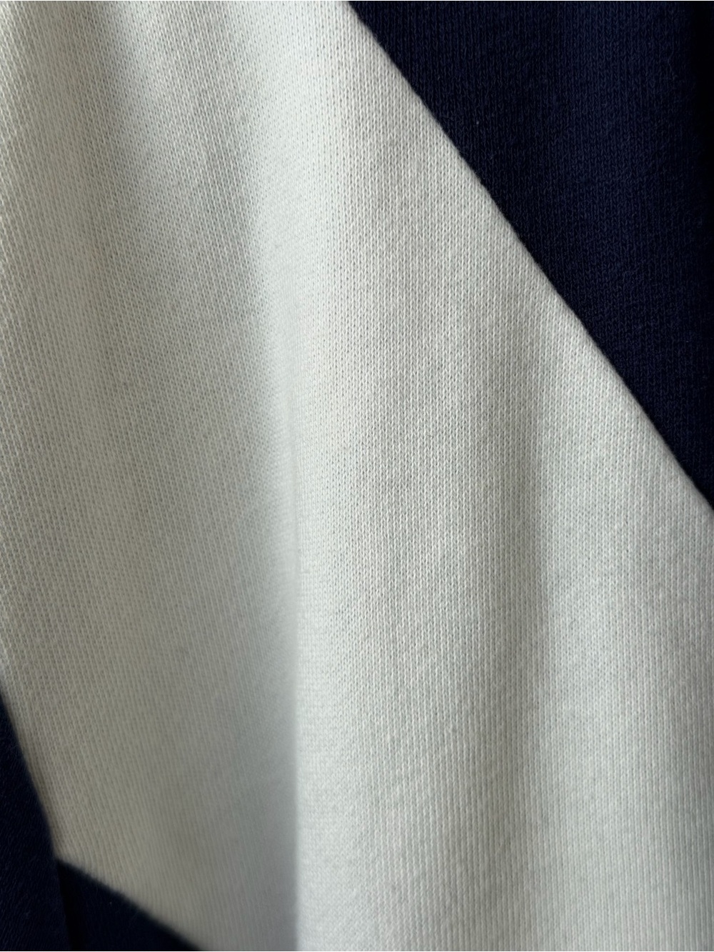 Retro Y2K Blokecore Athleisure Cozy Fleece Zip-Up Hoodie Mens Diagonal Stripe L - Picture 8 of 11